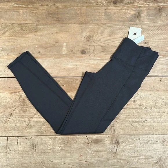 NWT- Fabletics PureLuxe HW Pocket Full length Leggings -BLACK (27”) OLD LOGO - Picture 2 of 9